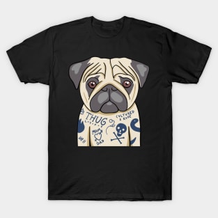 Tattooed Pug T-Shirt